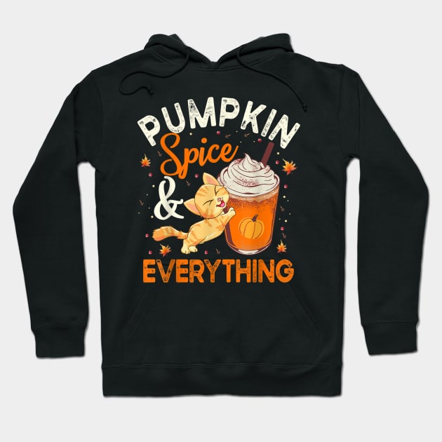 Pumpkin Spice And Everything Cat Lover Halloween Hoodie by Teewyld